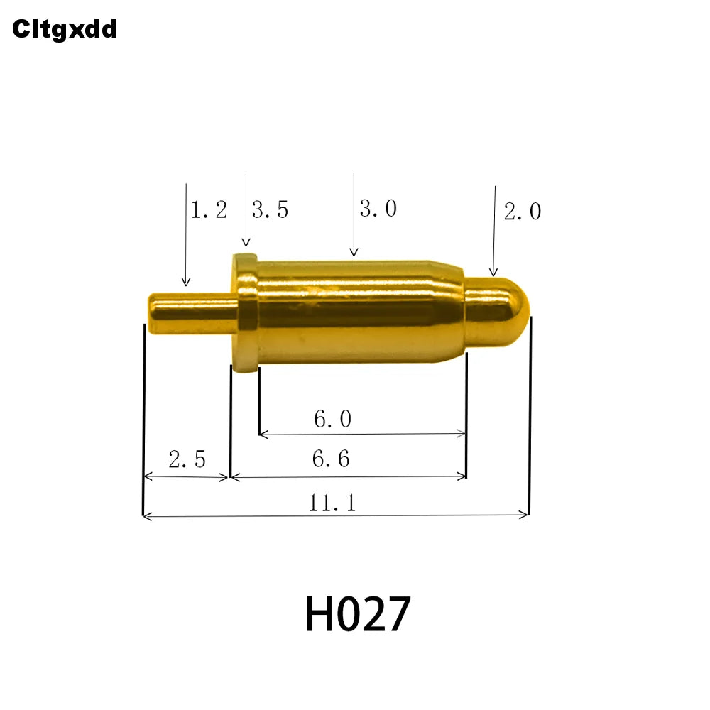 5pcs Pogo Pin Connector Pogopin Battery Spring Loaded Contact SMD Needle PCB 2 3 4 5 6 7 8 9 10 12 14 MM Test Probe H021 - H040