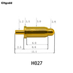 5pcs Pogo Pin Connector Pogopin Battery Spring Loaded Contact SMD Needle PCB 2 3 4 5 6 7 8 9 10 12 14 MM Test Probe H021 - H040