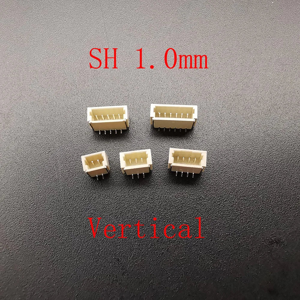 10Pcs XH 2.54 / PH 2.0 / ZH 1.5 / JST 1.25mm /SH 1.0mm Pitch 2/3/4/5/6 Pin Male Plug Housing SMD Connector Horizontal / Vertical