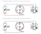 Metal Switch Button Push With Wire Waterproof on off 12mm 16mm 19mm 22mm Momentary/Latching Led Light Start Stop 5V 12V 24V 220V