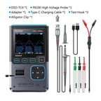 FNIRSI®DSO-TC4 3-IN-1 10MHz 48MSa/s Digital Oscilloscope Transistor Tester, LCR-P1 Multifunction LCR Transistor Capacitor Tester