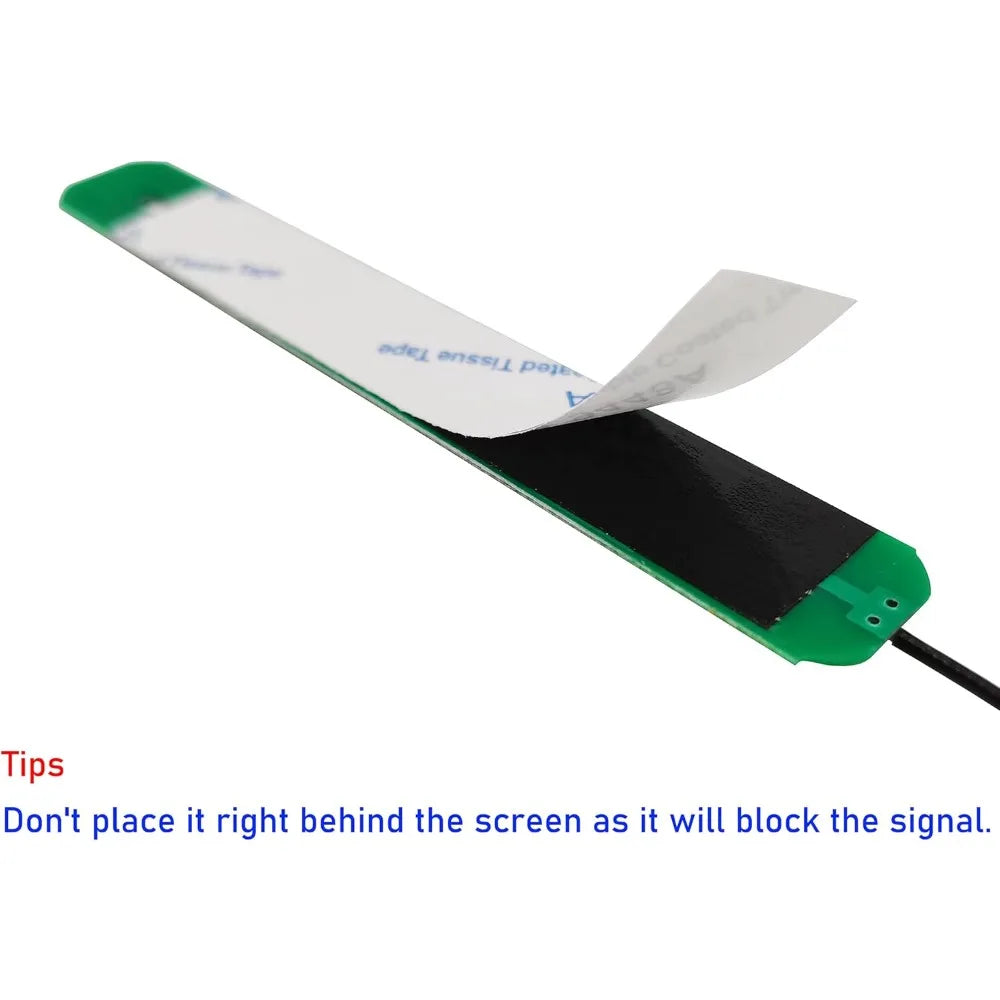 2pcs 2.4GHz 5.8GHz Dual Band WiFi Antenna PCB Internal Antennas with 12cm Cable for M.2 7265 8265 9260 9560 AX200 Card