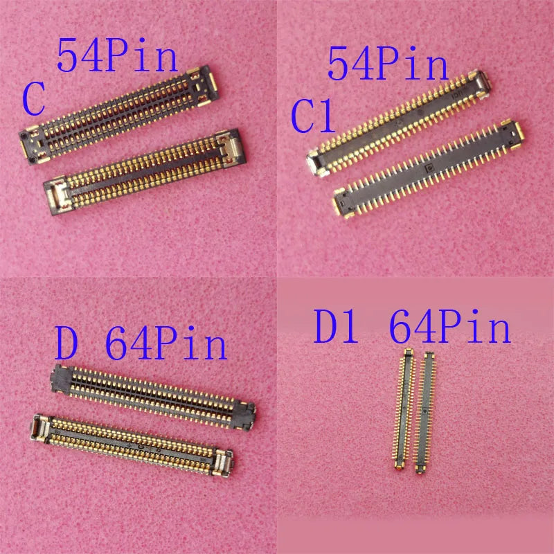 1-50Pcs Lcd Display Screen Plug FPC Connector Usb Charger For Samsung Galaxy A50S A507 A50 A505 S10 Lite G770F 34 40 54 64 Pin