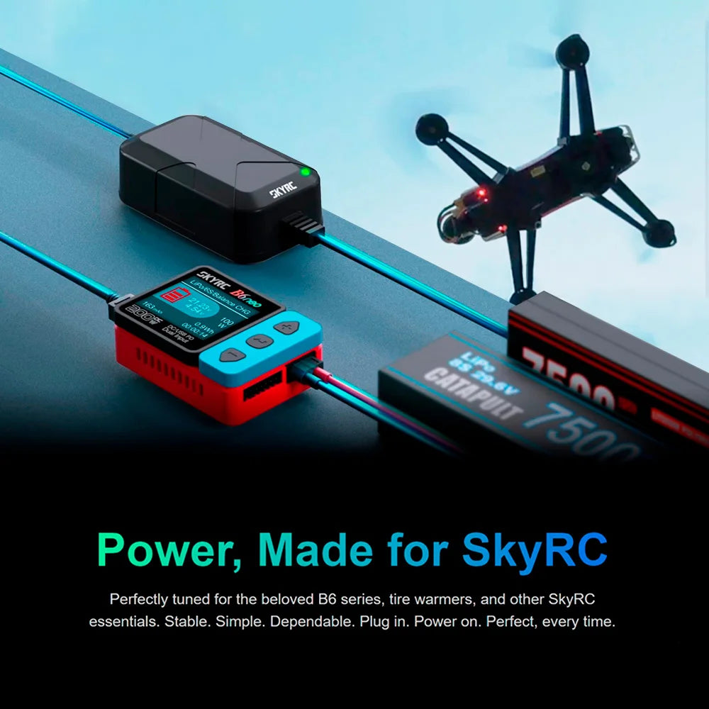 SkyRC B6 Neo Smart Charger DC 200W PD 80W LiPo Battery Balance Charger SK-100198 Compact 6S Charger Discharger