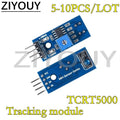 5-10PCS TCRT5000 IR Photoelectric Switch Sensor Line Track Module Infrared Obstacle Avoidance For Arduino DIY