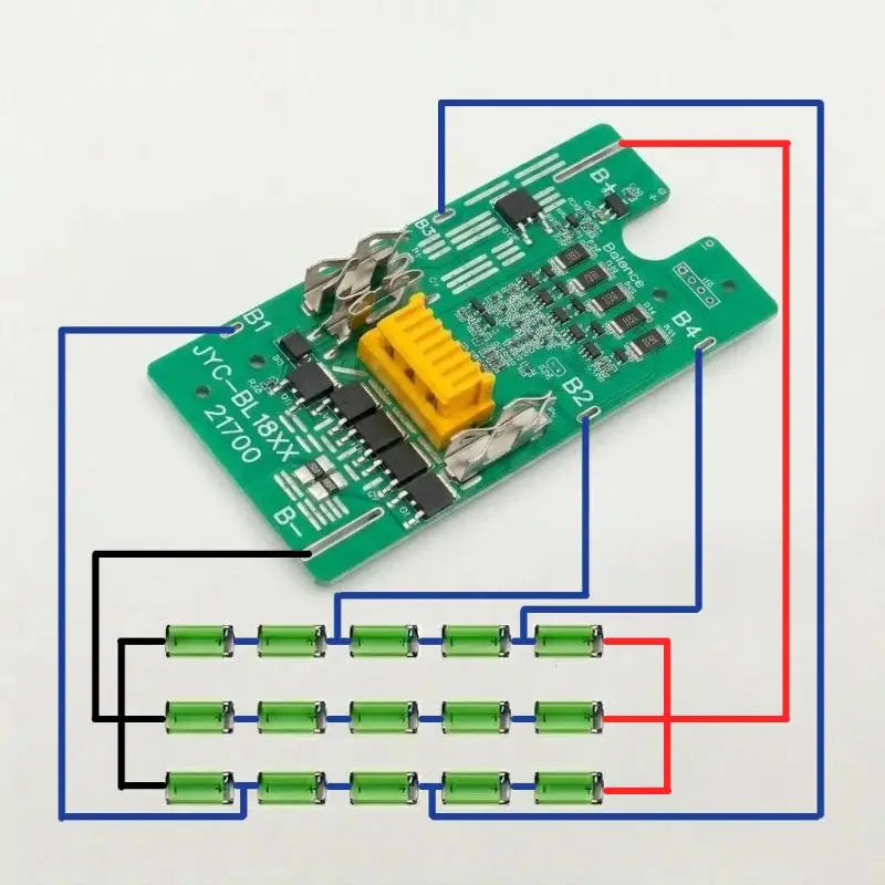 Circuit Board Lithium Ion Batteries Pack BL1830 BL1860 BL1890 BMS PCBA For 18V Li-ion Battery Case Balance Charging