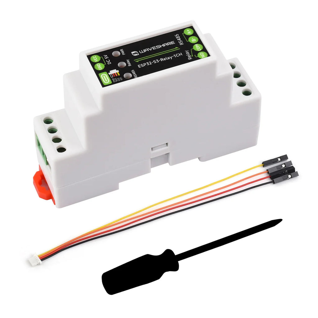 Waveshare Industrial 1-Channel ESP32-S3 WiFi Relay Module, Supports WiFi / Bluetooth / RS485 Control, With Multiple Isolation