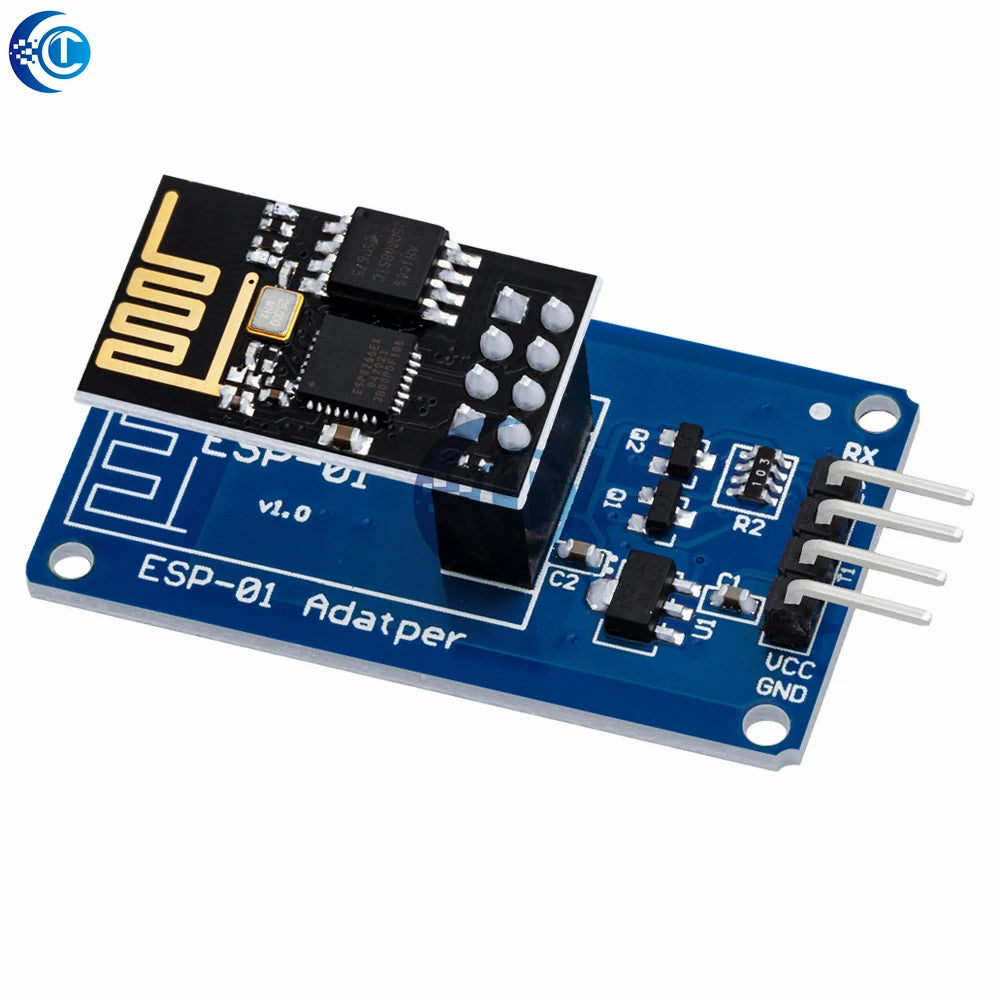 ESP8266 ESP-01 Serial WiFi Wireless Adapter Module 3.3V 5V Esp01 Breakout PCB Adapters Compatible For Arduino