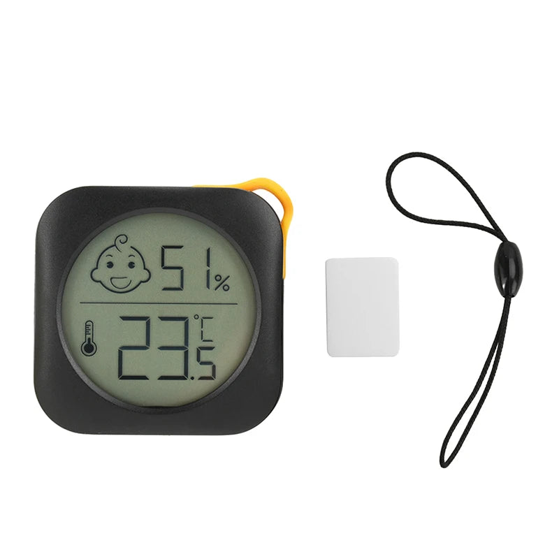 Mini Indoor Thermometer LCD Digital Temperature Meter Humidity Meter Sensor Weather Station -20~60℃ Desktop Digital Gauge