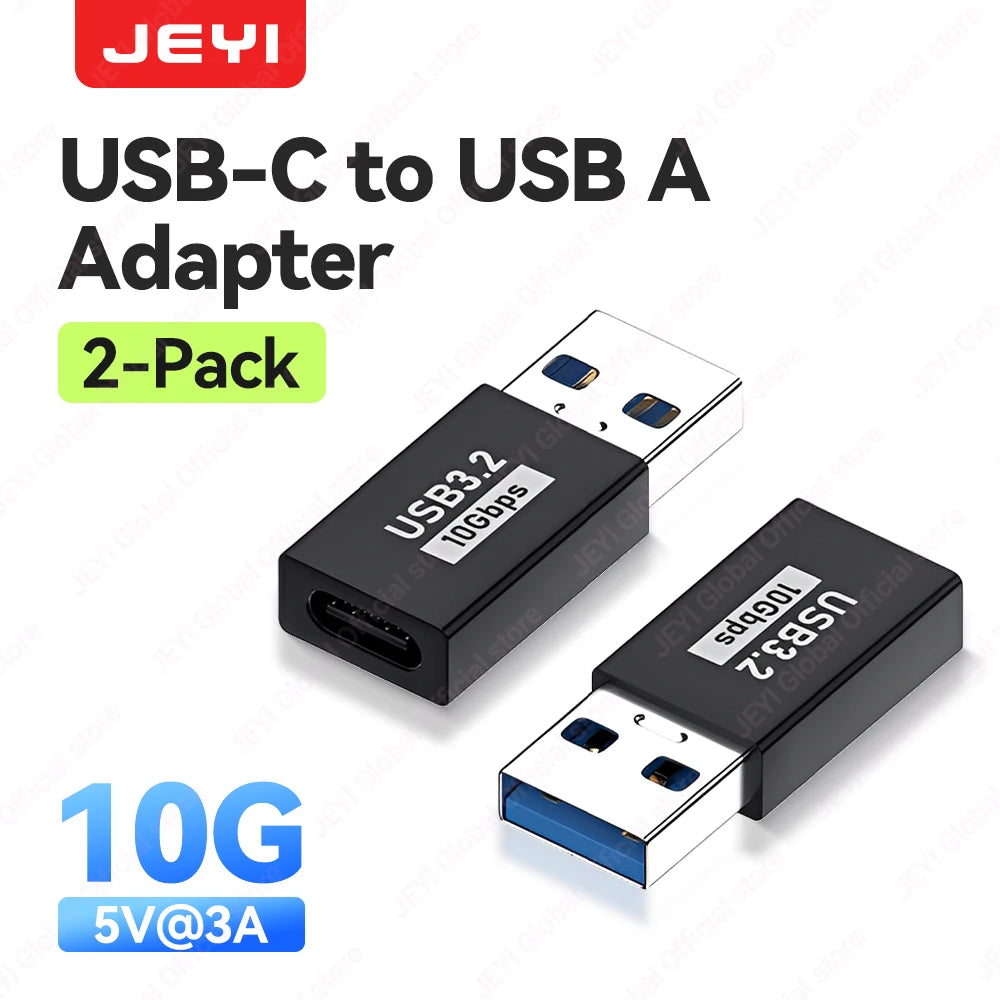 JEYI 5Pcs USB-A to Type-C Extension Adapter USB-C To USB 3.2 10Gbps OTG Coverter For Laptop PC Connector Converte S23 IWatch