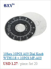 WH138-1 Potentiometer Adjustable Resistance Speed Regulator With Switch WH138 B5K B10K B20K B50K B100K B250K B500K 10K 100K 2PCS