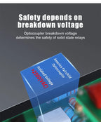 Slim DIN Rail Mount Single Phase Solid State Relay SSR Relay Module with Heatsink 10A 25A 40A
