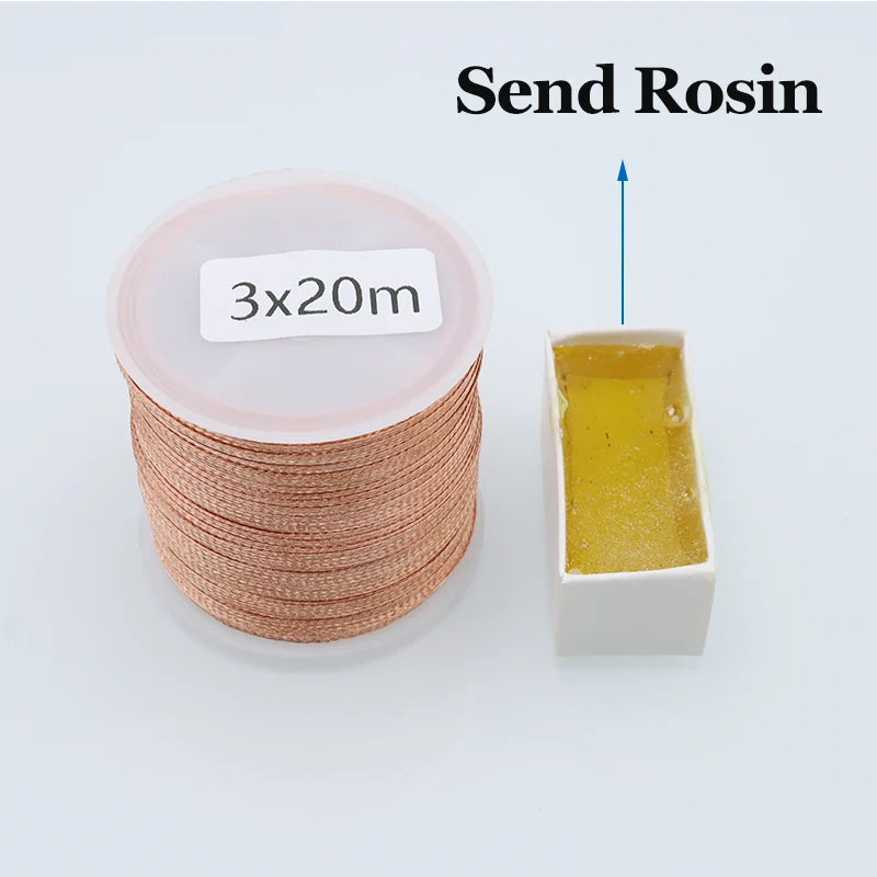 6M/10M/20M Copper Welding Wick Wire Solder Paste Rosin Flux for PCB Board Soldering Iron Oxidation Resistivity Desoldering Braid