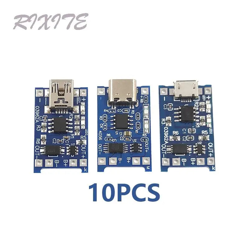 5PCS 5V Boost Step Up Power Module Lithium LiPo Battery Charging Protection Board LED Display USB For DIY Charger 134N3P Program