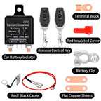 200A  Battery Switch Relay 12V Remote Car Control Battery Disconnect Cut Off Isolator Anti-Theft Dual Remote Control Contactor