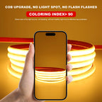12V 24V COB Led Neon Strip Light Tape Waterproof IP68 320 LEDs Flexible Milk Tube Liner Lighting 10 Colors 0.5m 1m 2m 3m 4m 5m