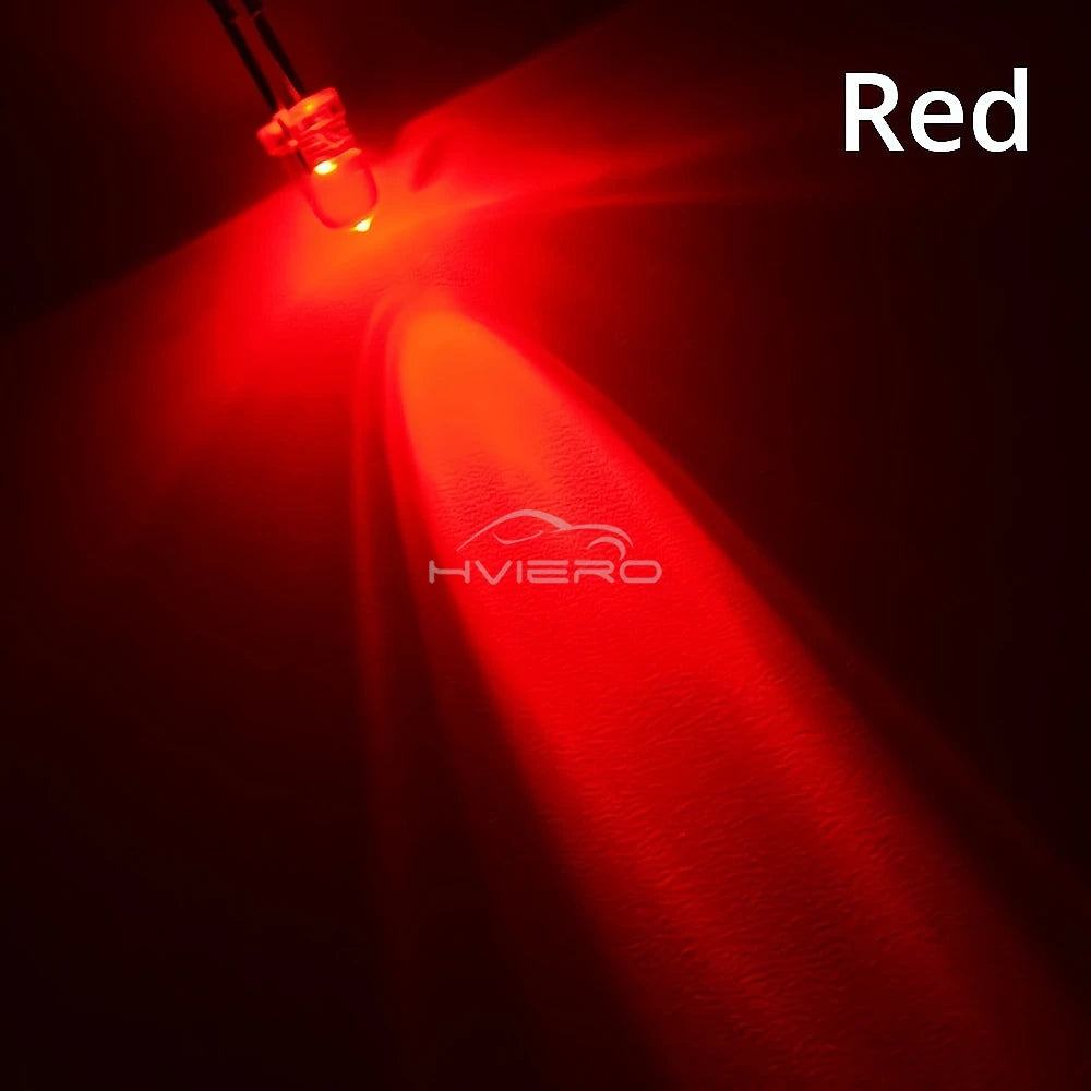 100/1000Pcs F3 3mm Round LED Assortment Kit Ultra Super Bright Light Emitting Diodes Bulb Lamp Red Green Blue Water Clear Diode