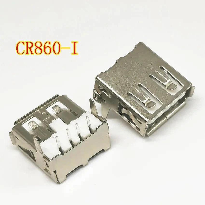 10/30/50PCS USB 2.0 4Pin A Type Female Socket Connector G54 2 Feet 90 Degree Data Transmission Charging