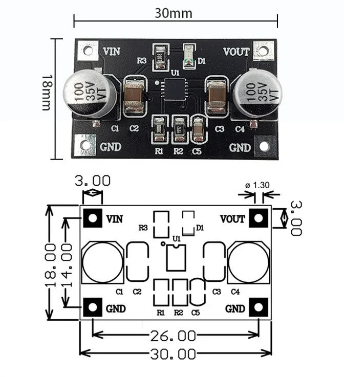 LT3042 Low Noise LDO Regulator Module 0.8uV RMS 79dB PSRR RF Power Supply for Arduino