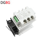 15A-40A Three-phase AC Voltage Regulating Module With Heat Sink And Fan Power Regulator Thyristor Solid State Relay Dimming
