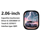 2.06-inch AMOLED display capacitive touchscreen CO5300AF-51 driver IC QSPI interface 24-pin male connector