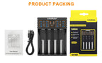 LiitoKala Lii-402 18650 Smart Battery Charger 1.2V 3.7V 3.2V 3.85V for 26650 18500 18350 17500 16340 14500  Battery