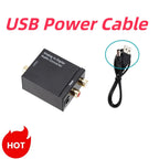 RCA to Fiber Toslink Audio Adapter ADC Analog-to-Digital Converter Analog-to-Digital Fiber Toslink Coaxial Audio Converter