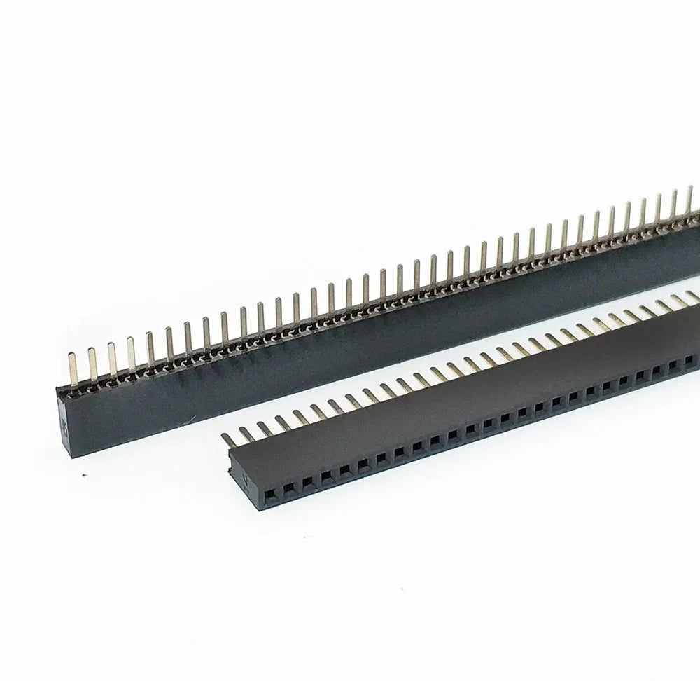 10pcs 1.27mm 1x50Pin Single Row PH4.3mm Straight Vertical SMT Right Angle Gold-plated Rohs Female Pin Header Socket Connector