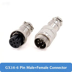 5Set/lot GX16 2/3/4/5/6/7/8/9/10 Pin Male + Female 16mm L88-93 Circular Aviation Socket Plug Wire Panel Connector