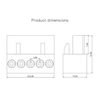 10PCS HT396K 3.96mm Pitch 2P 3P 4P 5P 6P 8P Pluggable Connector Terminal Block HT396 3.96 Plug Connector