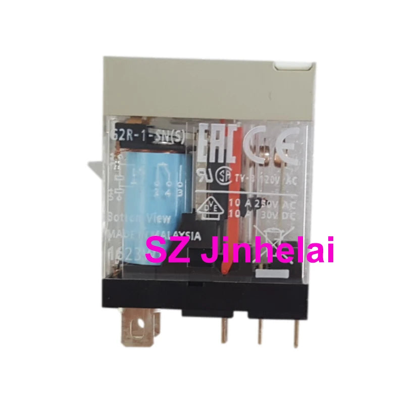 10pieces Omron G2R-1-SN G2R-1-SND DC24(S) AC220(S) Authentic Original Micro Voltage Power Relay G2R-1-SN(S) 24VDC 220VAC