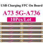 10Pcs Charging FPC Connector On Board For Samsung Galaxy A04s A14 A24 A34 A54 A05s A15 A25 A33 A35 Mainboard Flex Cable Plug