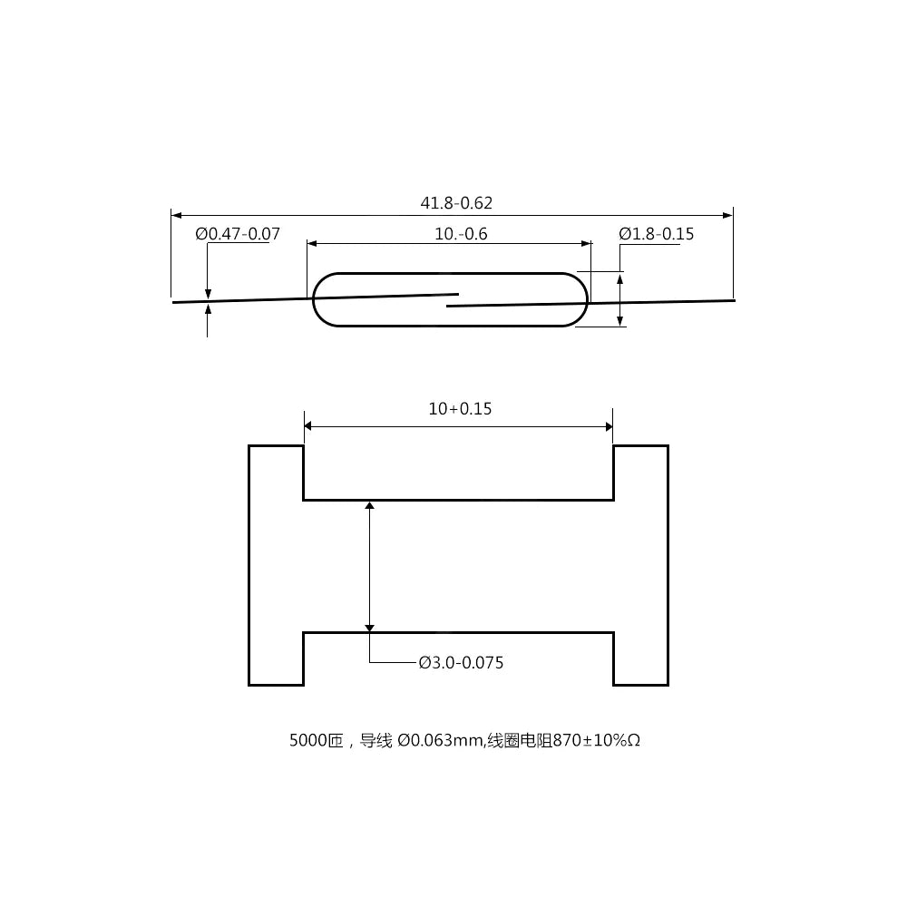 100pcs Reed Switch Magnetic Switch Normally Open Normally Closed NO NC Magnetic Conversion Sensor Induction Switch 4*28MM 1.8*10