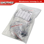 150PCS 300PCS Resistor Kit 1W 2W 3W 5W 5% 30Kinds X 10PCS Carbon Film Resistance 0.1-750 ohm Set 1k-820K 30Kinds X 5PCS hjxrhgal