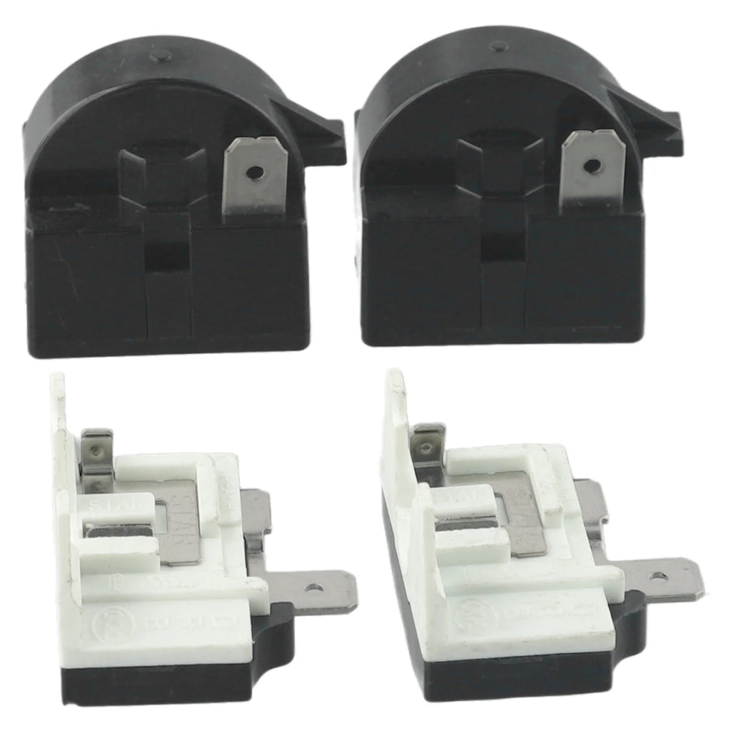 2pcs Refrigerator PTC Start Relay 1/2 Pin 15 Ohm 1/6H Compressor Overload Protector Starting Relay Light Weight Power Supplies