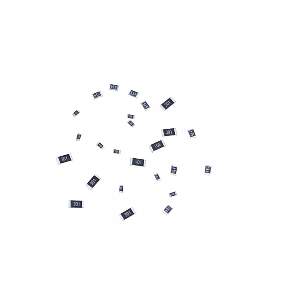 0402 0603 0805 1206 1210 2512 SMD Resistor Assorted Kit 10K 100K 1K 1R 100R 220R Resistance 1% 5% Sample Pack