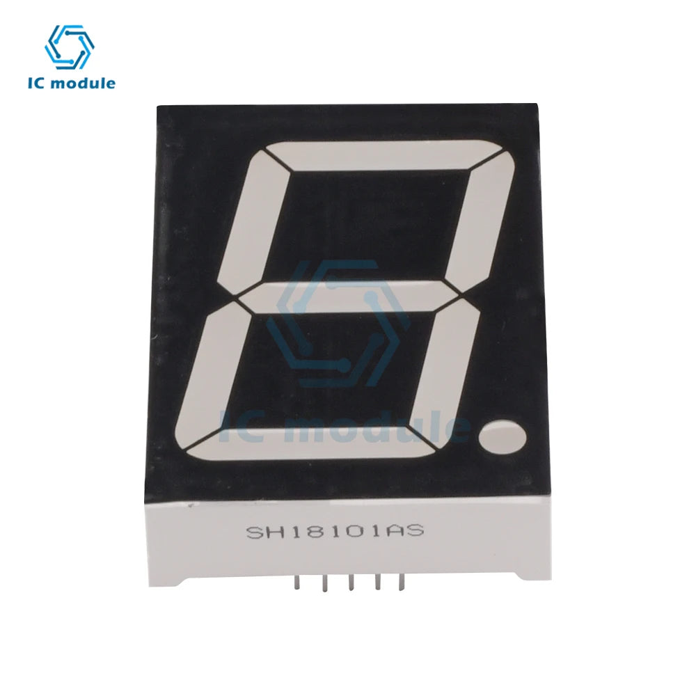 1.8 Inch LED Display Module 1 Bit 7 Segmen Red Common Anode Digital Tube 1.8" Led For Arduino
