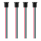 10pcs Type-C Female Socket Connector Waterproof Jack Female Charging Port 3A USB-C Charger Plug Socket(4pin Without Terminal)