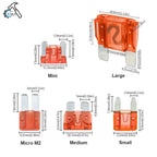 Car Blade Fuse 300/180/120pcs,Standard & Mini Fuses with Storage Box for Truck Motorcycle Boat RV 5A 10A 15A 20A 25A 30A 35A 40A