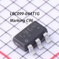 50Pcs Lrc099-04At1G Marking C96 Tsop-6 Sot-23-6 New Original Esd Protection Diodes Tvs 5V 6V 5A 12V; 1.8V 4-Ch 1Ua 0.45Pf 0.9Pf