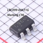 50Pcs Lrc099-04At1G Marking C96 Tsop-6 Sot-23-6 New Original Esd Protection Diodes Tvs 5V 6V 5A 12V; 1.8V 4-Ch 1Ua 0.45Pf 0.9Pf