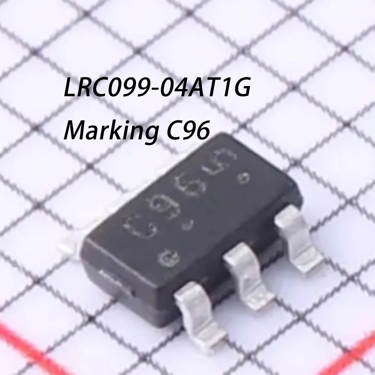 50Pcs Lrc099-04At1G Marking C96 Tsop-6 Sot-23-6 New Original Esd Protection Diodes Tvs 5V 6V 5A 12V; 1.8V 4-Ch 1Ua 0.45Pf 0.9Pf