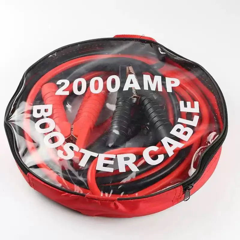 4-meter Fully Enclosed Car Battery Jumper Wire, Pure Copper Connection Wire, Thickened Jumper Wire, Jumper Wire Jumper Cable
