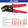 Ratcheting Crimping Plier for PH2.0/XH2.54/2.54/2.8/3.0/3.96/4.8/KF2510/JST Terminal Dupont Connectors Crimper Tool SN-2549