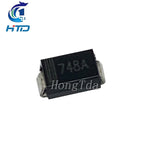 50PCS SMA 1W Zener Diode 1SMA4728A 1SMA4733A 1SMA4744A 3V3 5V1 9.1V 10V 12V 15V 18V 20V 22V 24V 27V 33V 39V 43V 47V 51V 100V