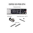 ESP32-S3-ETH /ESP32-S3-POE-ETH Ethernet Development Board ESP32 S3 ETH10/100Mbps PoE module OV5640 CAM built-in Type-C interface