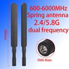 Spring Rubber Rod Antenna SMA 600‑6000MHz Full‑Band 2.4G 5.8G 868MHz 915MHz LoRa WAN Signal Booster Router Signal Enhancement
