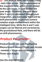 6-Axis MPU6050/MPU9250 Accelerometer and Gyroscope Sensor Module with Serial TTL and I2C Interfaces – Tilt and Motion Detection
