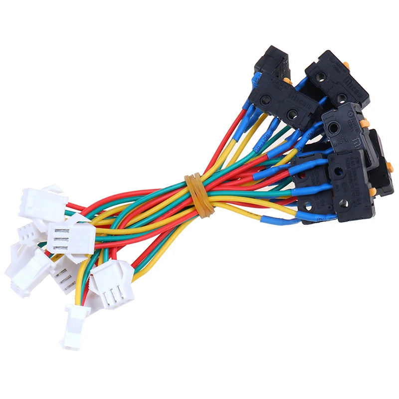 New 10pcs Flame retardant material metal Gas Water Heater Micro Switch Three Wires Small On-off Control 0.6x1x2cm