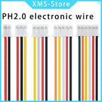 10PCS JST PH2.0 PH 2.0mm Wire Cable Connector 2/3/4/5/6/7/8/9/10/12 Pin 2.0MM Pitch  Plug 10CM/20cm/30CM Wire Length 26AWG